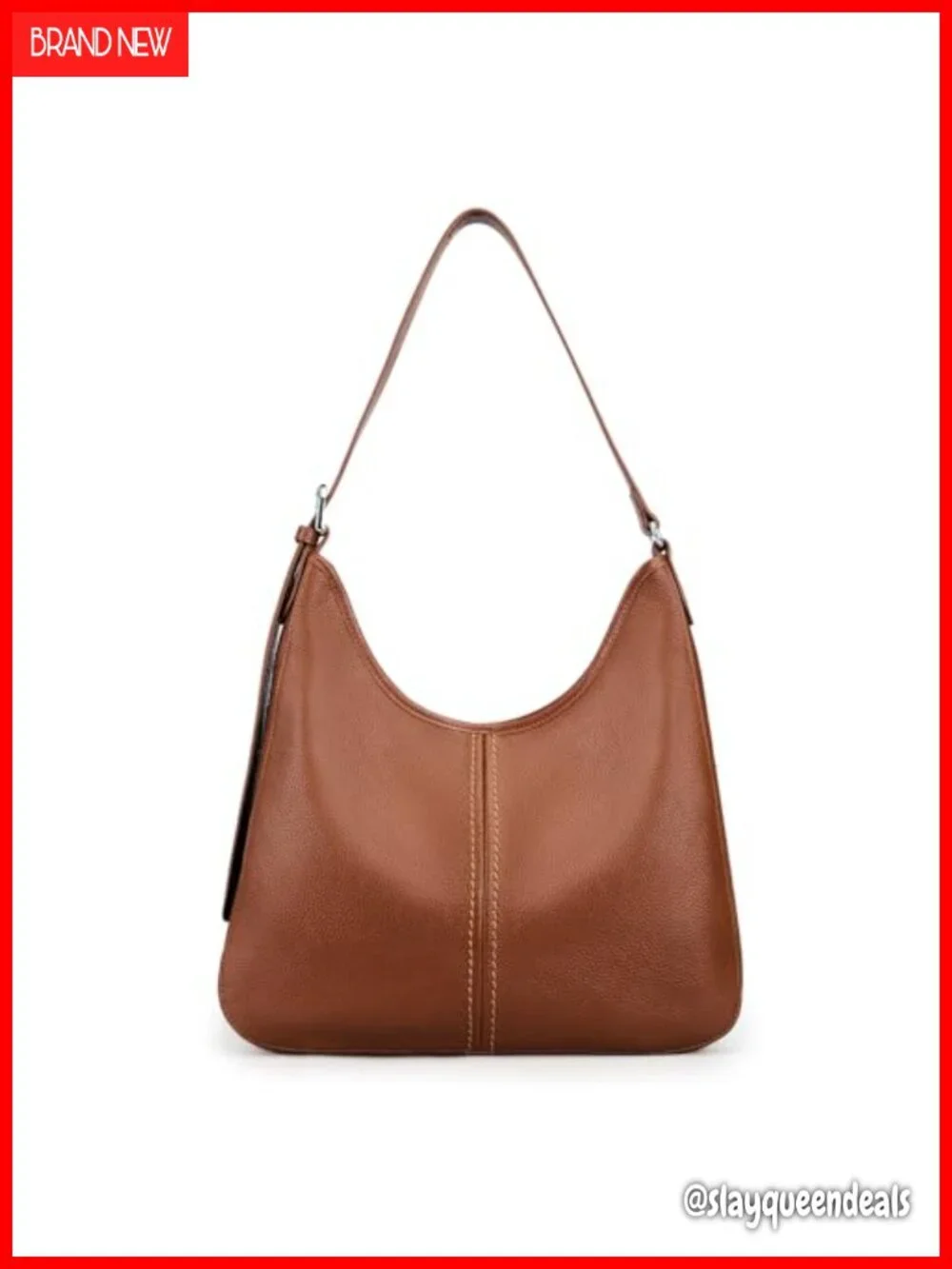 Genuine Leather Hobo Handbag for Women with Adjustable Shoulder Strap